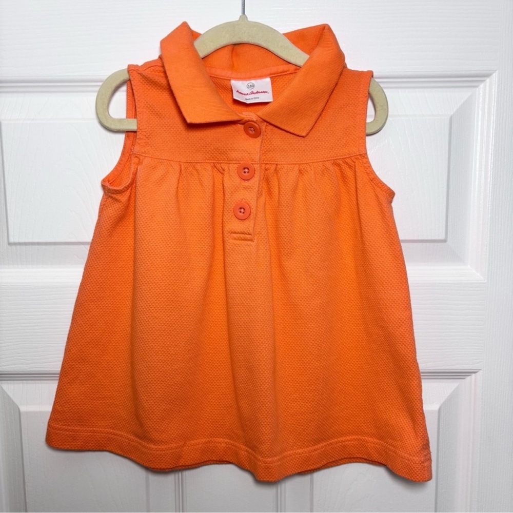 Hanna Andresson Cotton Orange Sleeveless Kids Shirt / top size 110 / 5y